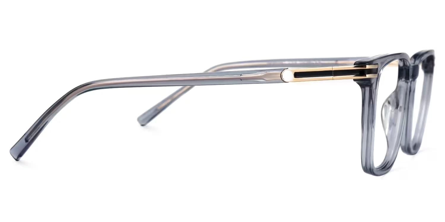 Kornelia Square Gray Glasses2