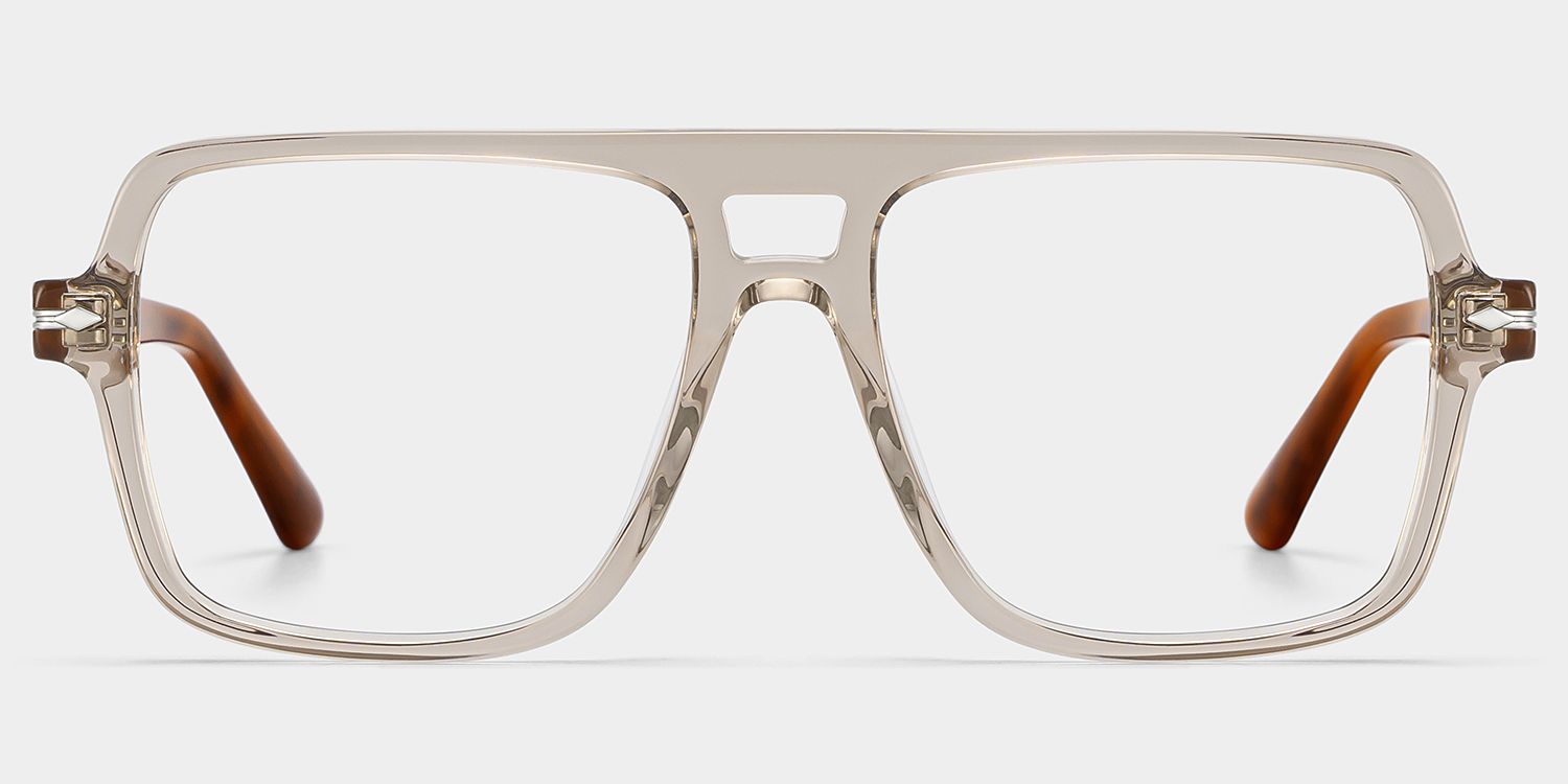 Easton Beige Color Aviator Frame Gasses | ZEELOOL1
