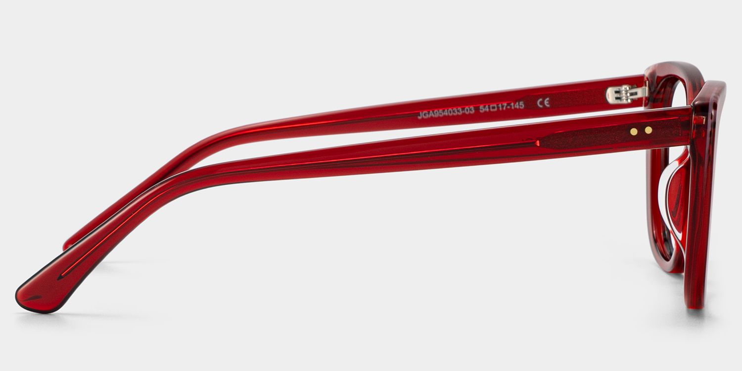 Madeline Cat eye Red Frame Glasses for Women | ZEELOOL4