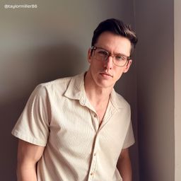 Robert Rectangle Brown Glasses7