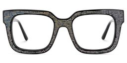 Solmarie Square Black Glasses1