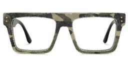 Killian Rectangle Green Glasses1