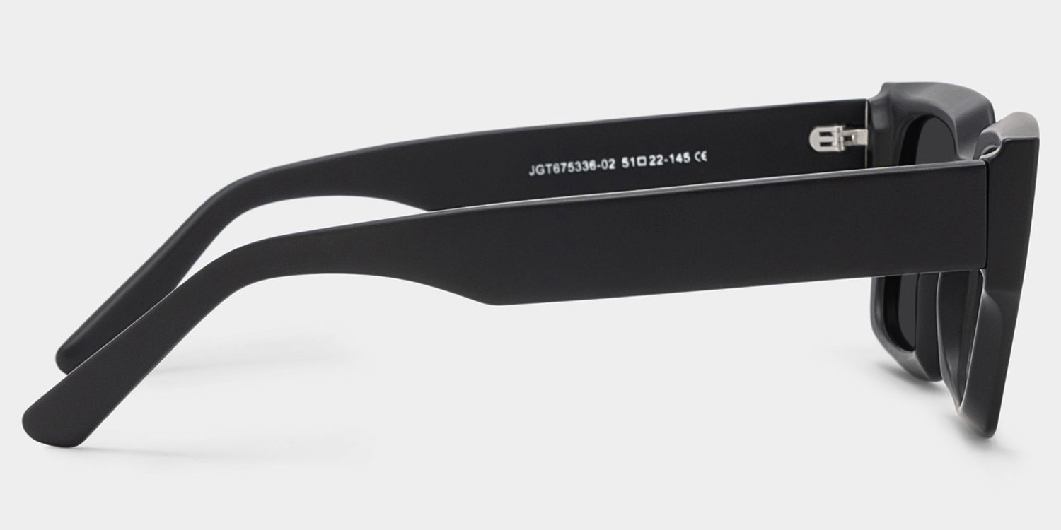 The Eye ブラックメタル　BLACKL Breach Reader - Matte Black - Black Polarized Fishing Sunglasses