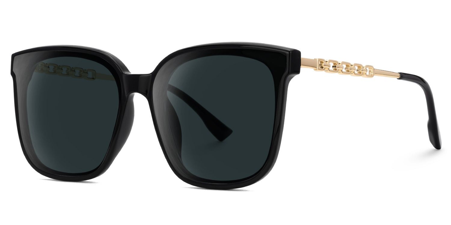 Tammie Square Black Prescription Sunglasses | ZEELOOL1