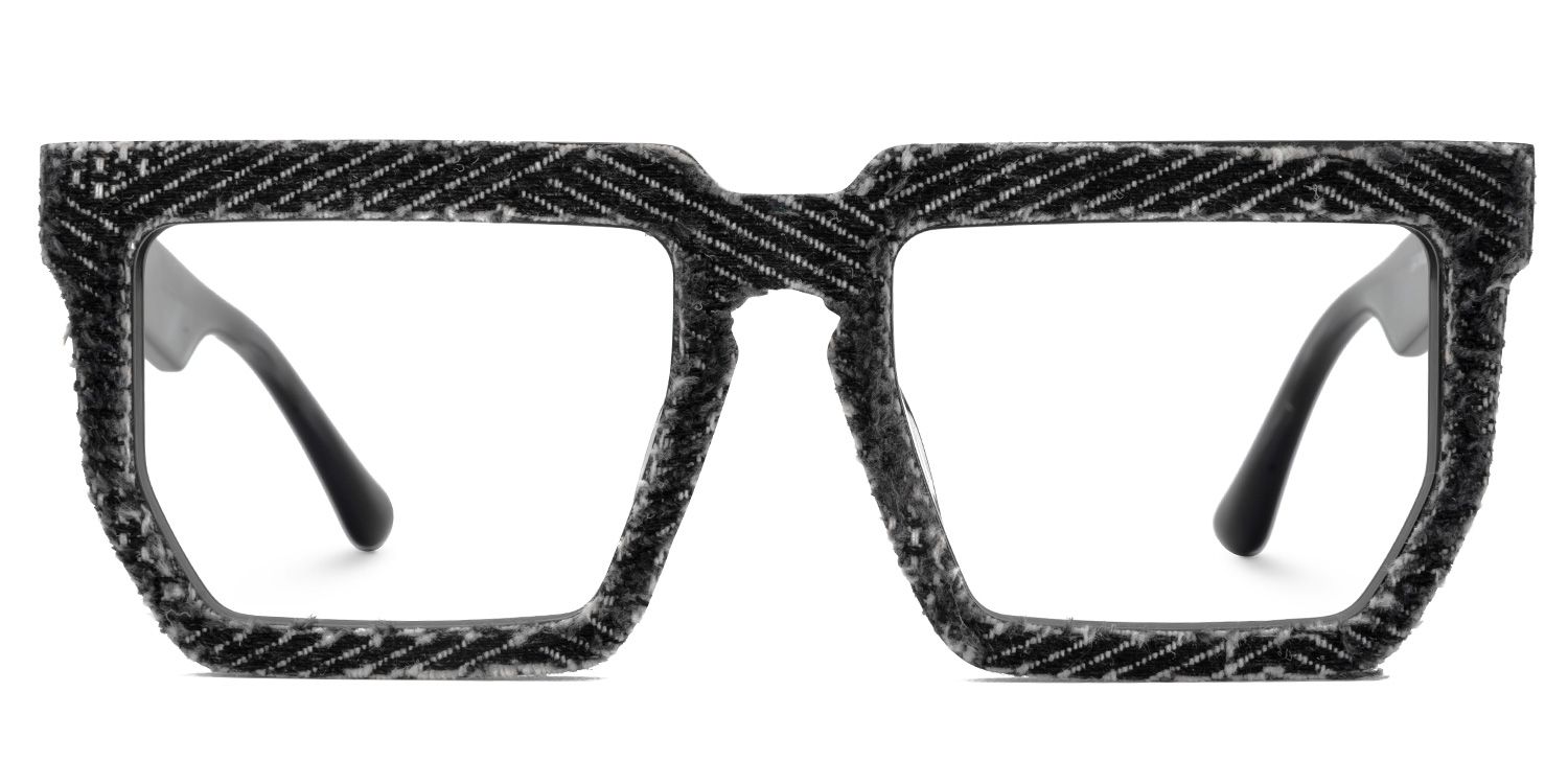 Rectangle Daniela Denim Black Glasses Deals | Zeelool0