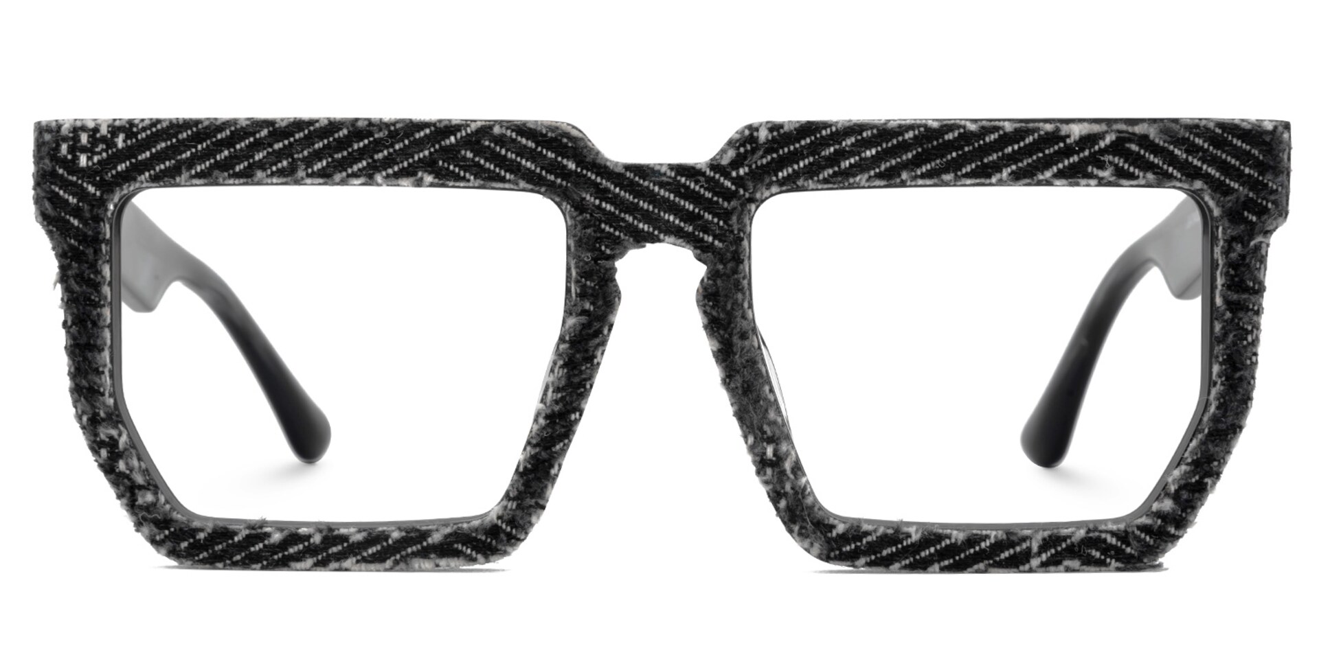 Rectangle Daniela Denim Black Glasses Deals | Zeelool0