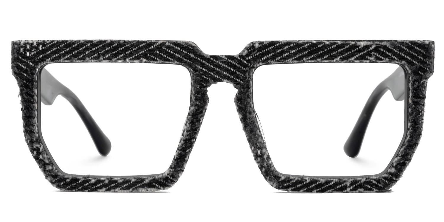 Daniela Rectangle Black Glasses