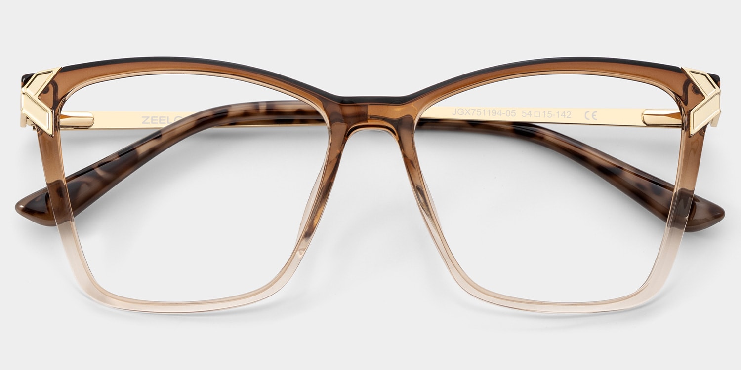 Mia Square Brown Glasses2