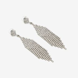 Stylish Tassel Silver Needle Earrings0
