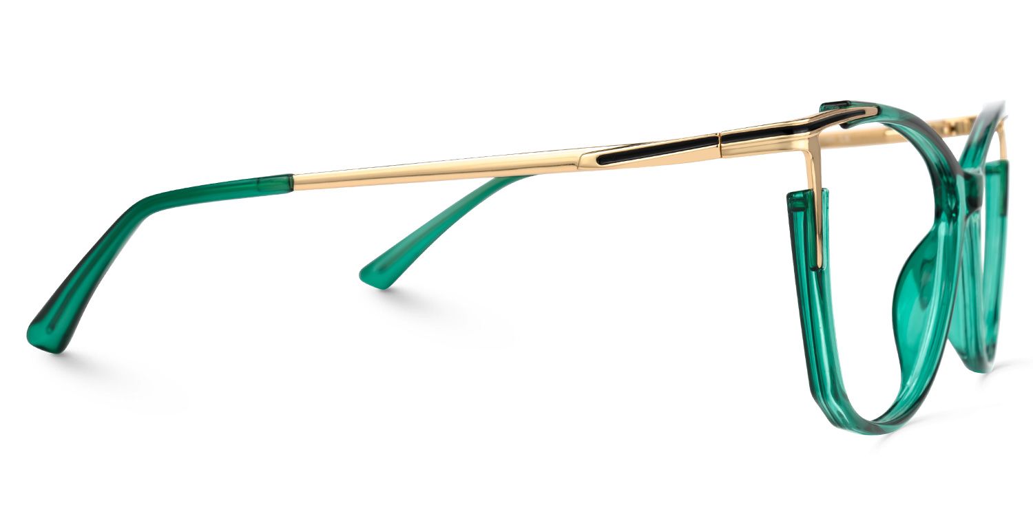 Cateye Yomary Green Eyeglasses and Glasses Frames Deals2