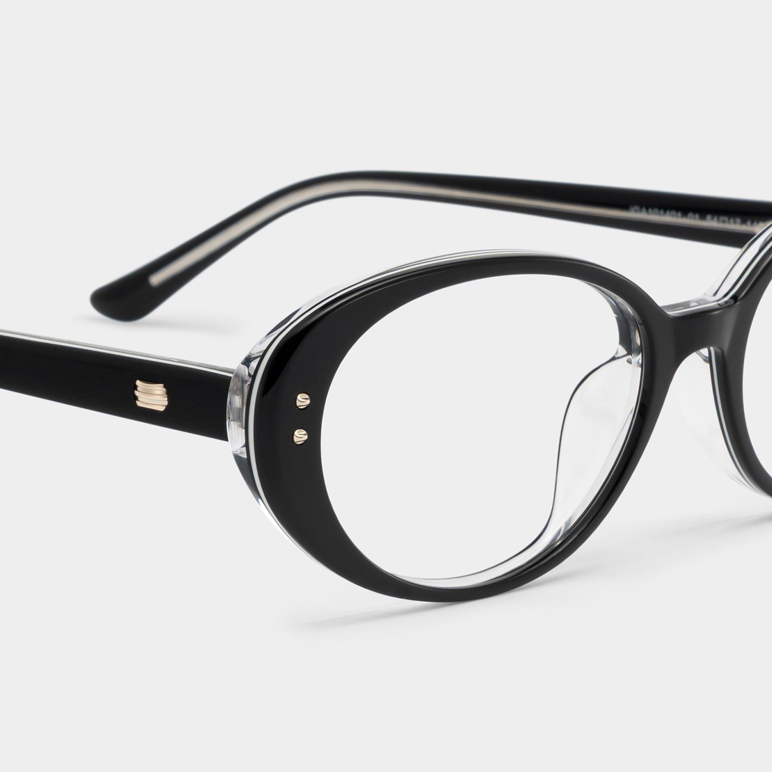 Lennon Black Oval Glasses | Retro Varsity Athleisure5