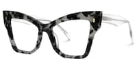 Jeanine Cateye Gray-Tortoise Glasses1