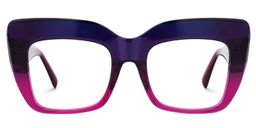 Charmaine Cat Eye Purple Glasses0