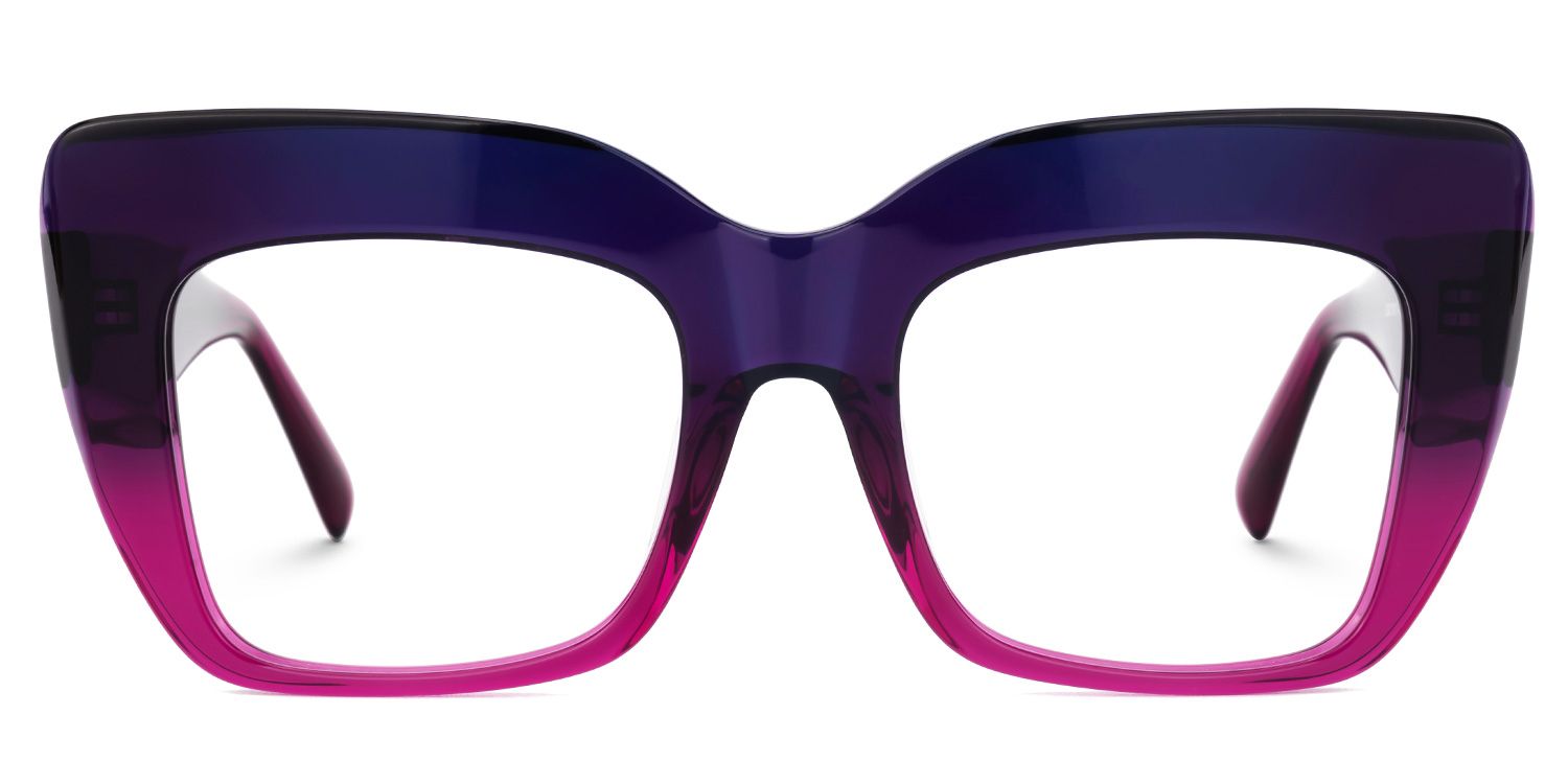 Charmaine Purple Eyeglasses with Cat eye frames0