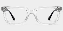 Fern Clear Rectangle Glasses1