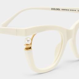 Pearl Cateye White Glasses5