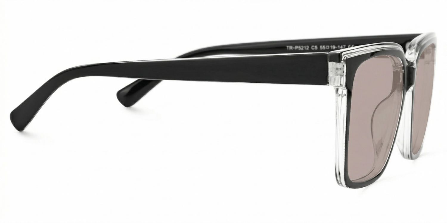 Square Renea Black Glasses deals -Zeelool Glasses2