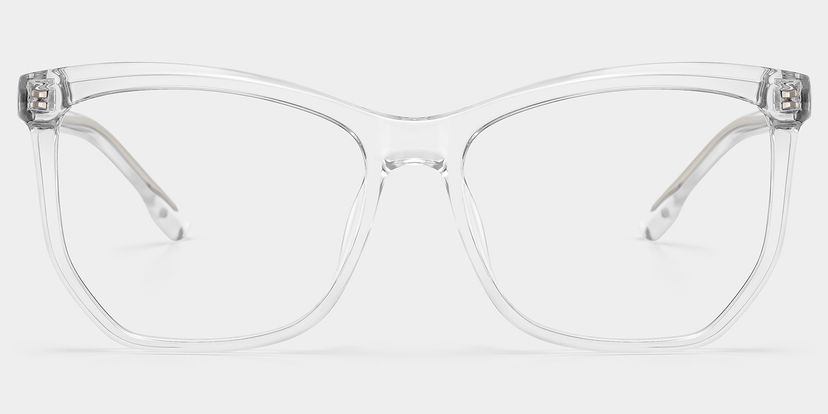 Libby Clear Geometric Glasses