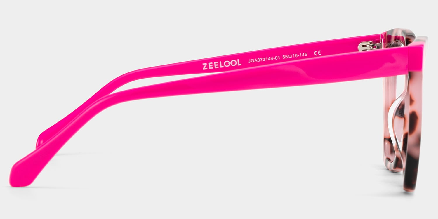 Kira Pink Tortoise Frame Glasses with Butterfly Frame Online | ZEELOOL4