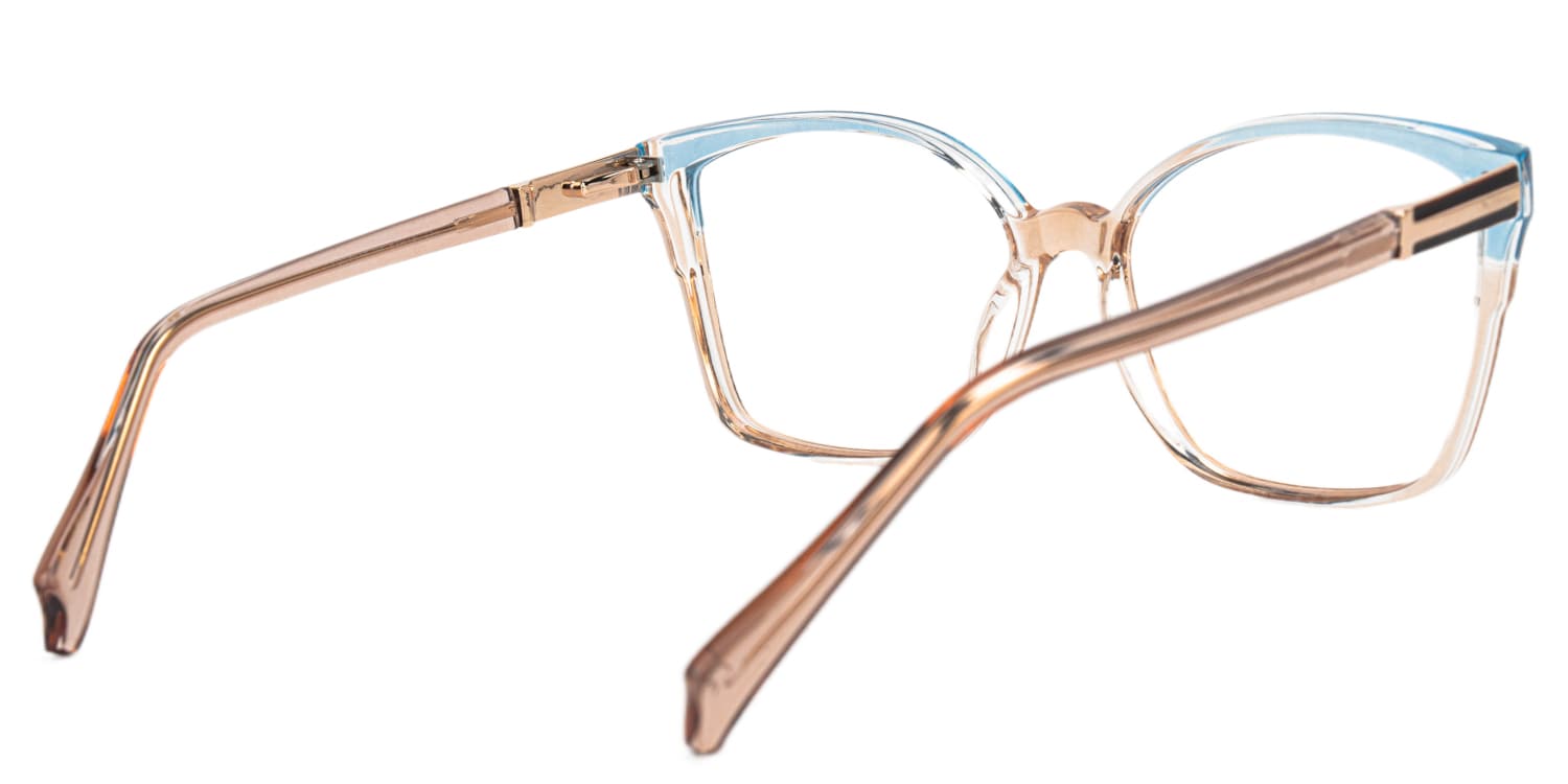 Cateye Elice Champagne Glasses deals -Zeelool Glasses3