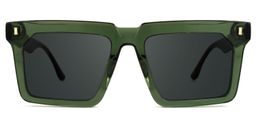 Moreland Rectangle Green Glasses0
