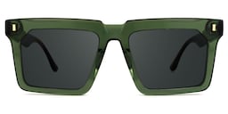 Moreland Rectangle Green Glasses0