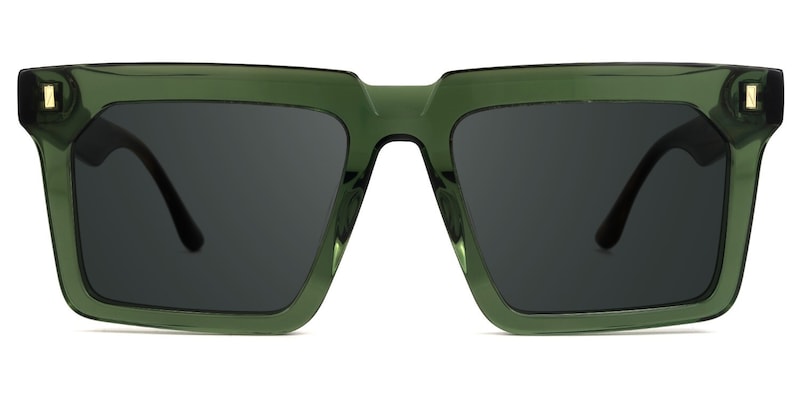 Moreland Rectangle Green Glasses