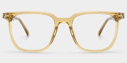 Eliza Beige Square Glasses2