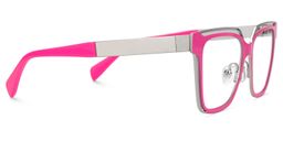 Diorney Rectangle Bright Pink Glasses3