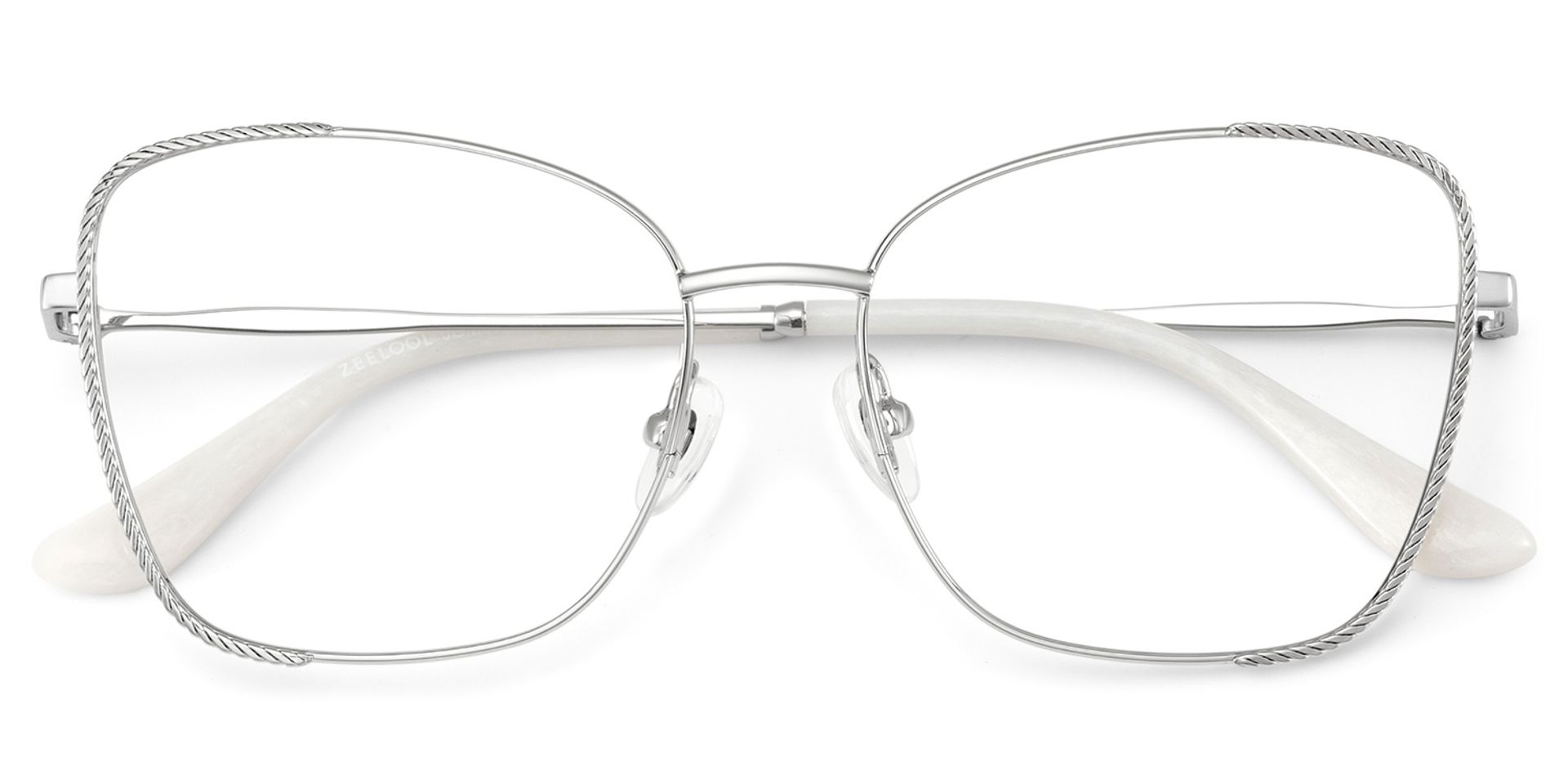 Kai Eyeglasses in Butterfly Silver Frame | Zeelool1