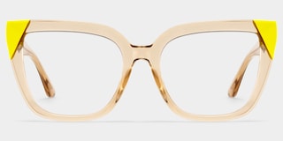 Mirta Square Champagne Yellow Glasses1
