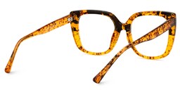 Brenda Square Amber Glasses3