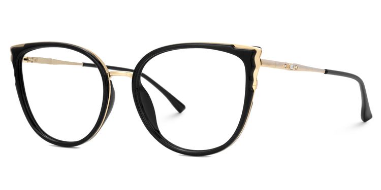 Estrada Cateye Black Glasses