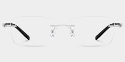 Adeline Silver Rectangle Glasses1