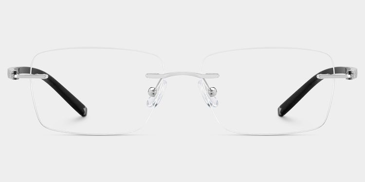 Adeline Rectangle Silver Glasses