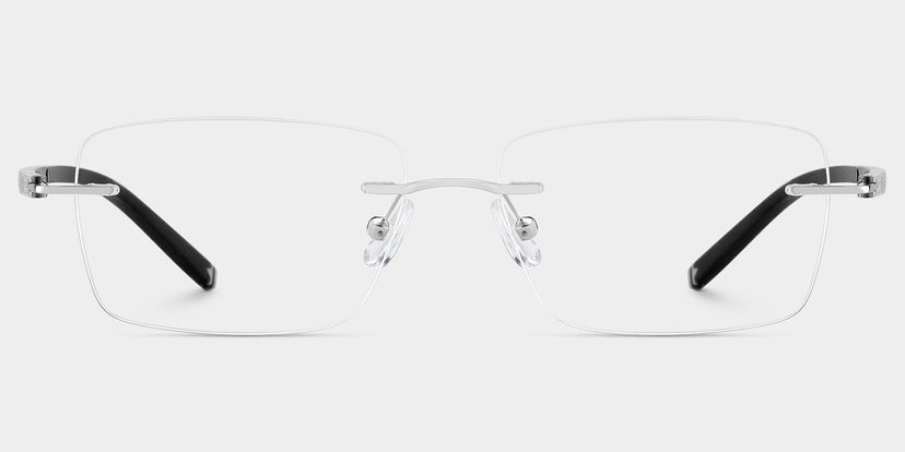 Adeline Rectangle Silver Glasses