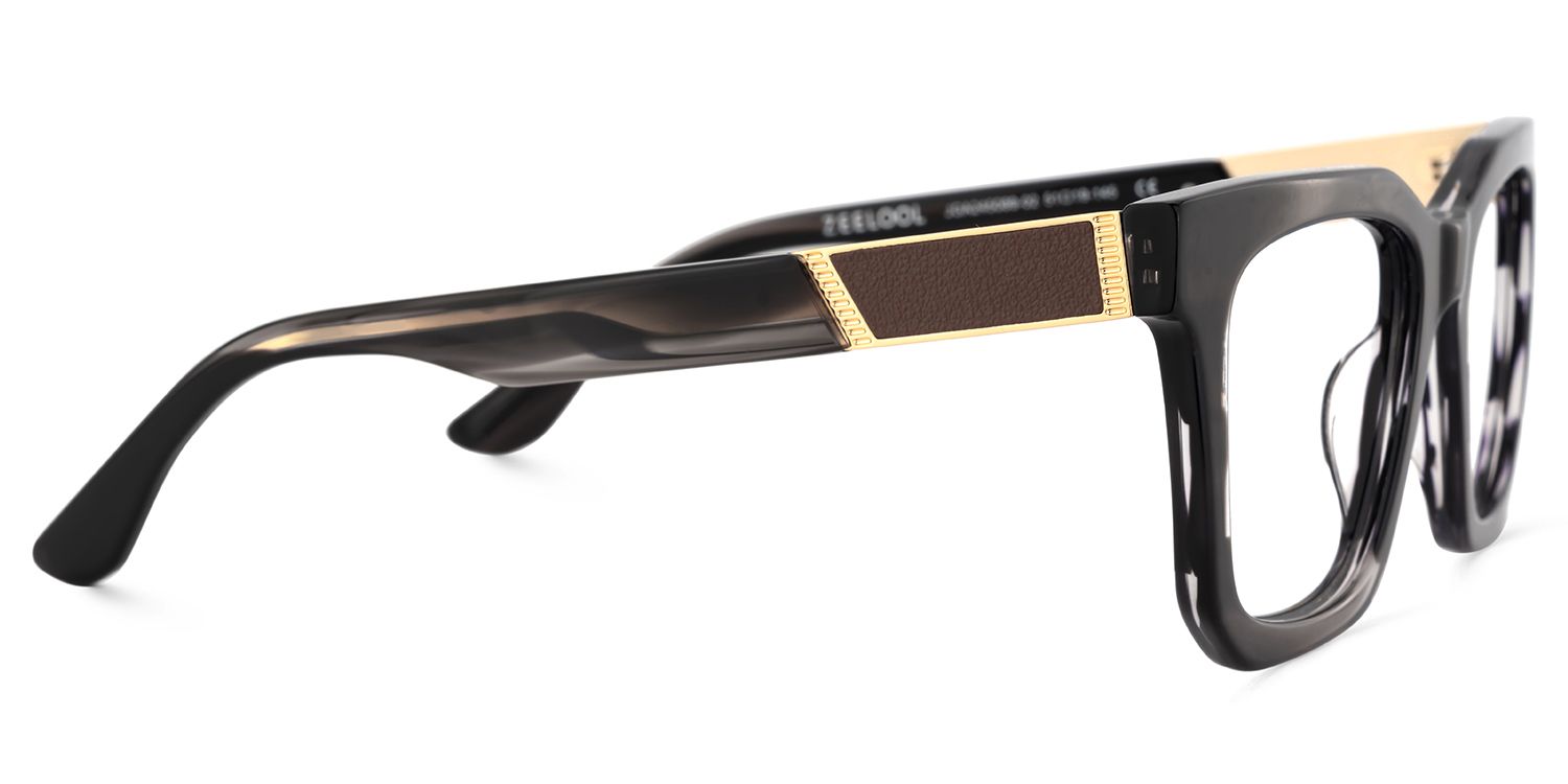 Nichole Square Black Frame Eyeglasses for Men | Zeelool4