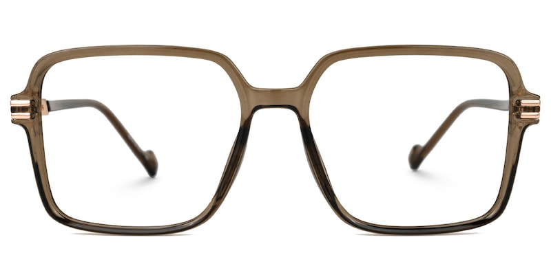 Polanco Square Brown Glasses0