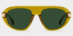 Aveline Brown Aviator Glasses0