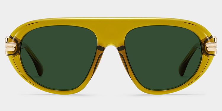 Aveline Brown Aviator Glasses