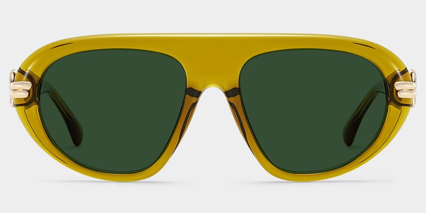 Aveline Brown Aviator Glasses