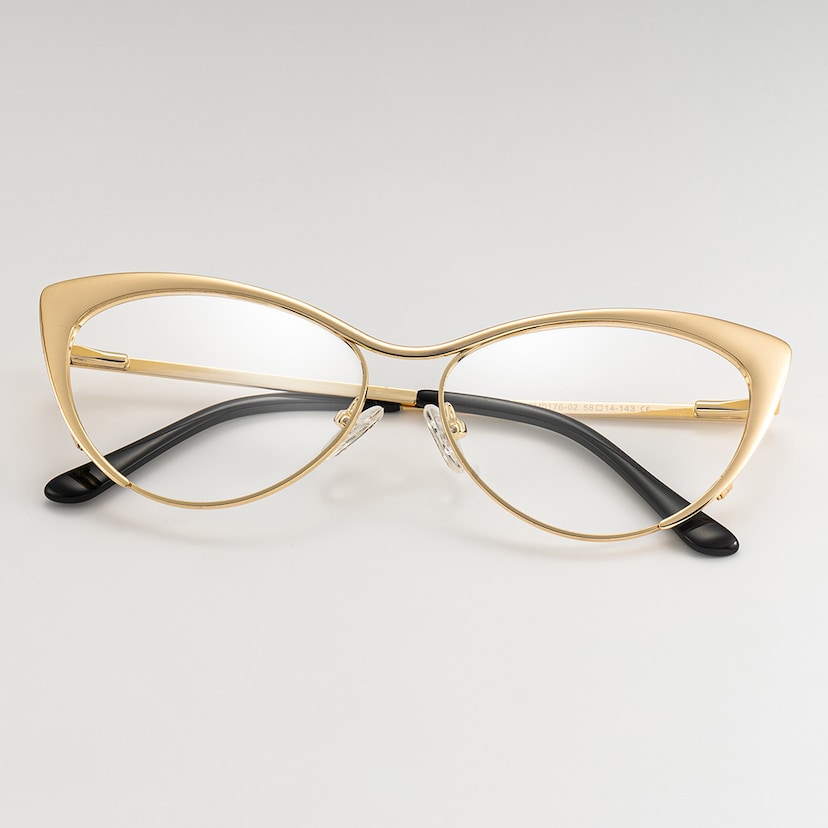 Ellen Cateye Gold Glasses