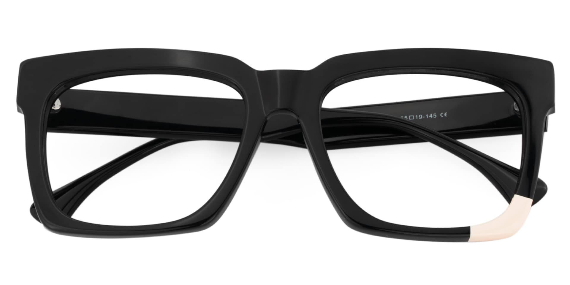 Barrios Square Black Glasses | Zeelool Glasses1