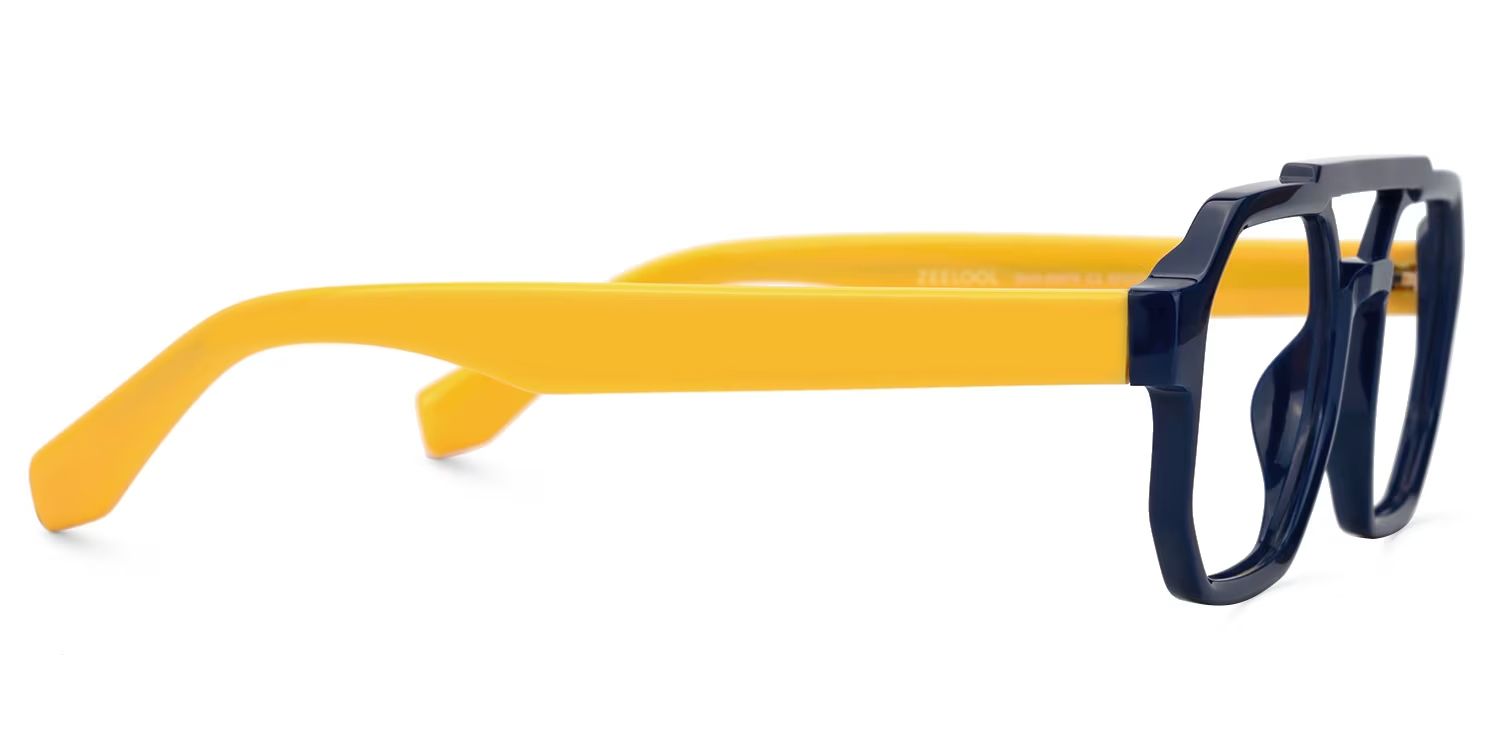 Aviator Salem Blue Color Frame Glasses | Zeelool3