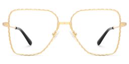 Alisandra Gold Aviator Glasses0