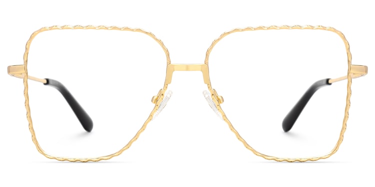 Alisandra Aviator Gold Glasses