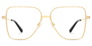 Alisandra Aviator Gold Glasses0