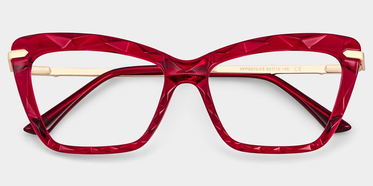 Juliet Red Rectangle Glasses