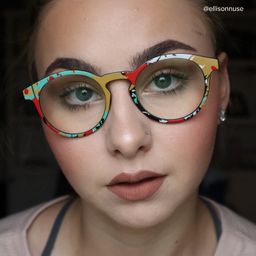 Street-Artist Round Colorful Glasses6
