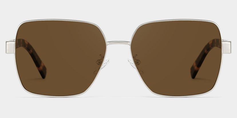 Sahara Brown Square Sunglasses